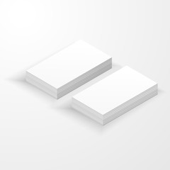 Blank business card mockup template created by vector.