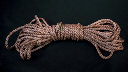 Jute bondage rope in a skein for shibari © herbeardwealth