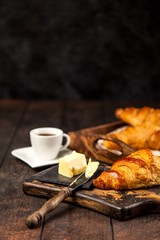 Fresh butter croissants