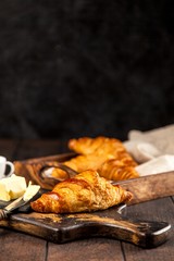 Fresh butter croissants