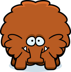 Happy Cartoon Woolly Mammoth