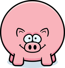 Happy Cartoon Pig