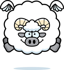 Flying Cartoon Ram