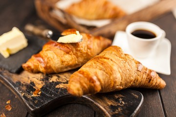Fresh butter croissants
