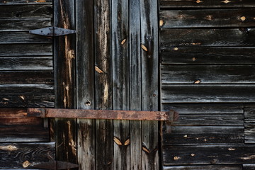 Original barn door with lock