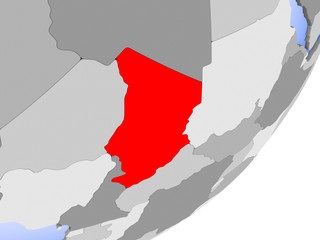 Fototapeta premium Map of Chad