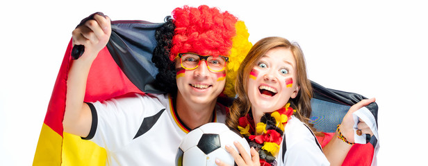 Fototapeta premium Fussball Fans Deutschland 