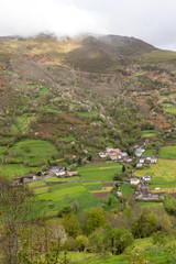 Fototapeta na wymiar Location of Carballo in the Cangas del Narcea, Asturias, Spain