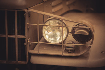 Vintage car headlight