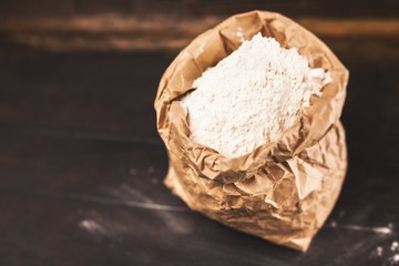 Fototapeta na wymiar Bag of flour