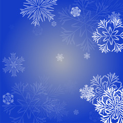 Fototapeta na wymiar Beautiful Background with Falling Snowflakes. Element of Design with Snow for a Postcard, Invitation Card, Banner, Flyer. 