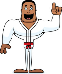 Cartoon Karate Man Idea