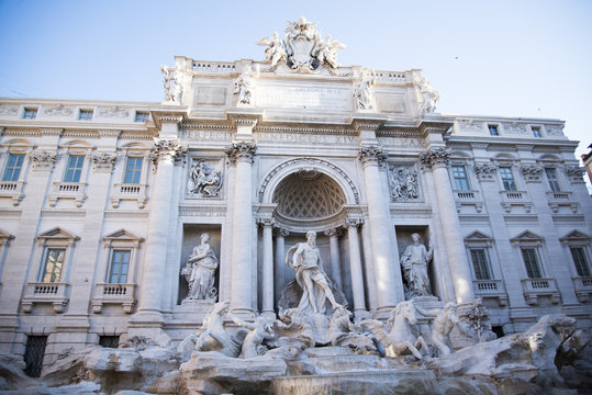 The Trevi Fountain (Italian: Fontana di Trevi) is a fountain in the Trevi district in Rome, Italy, designed by Italian architect Nicola Salvi and completed by Giuseppe Pannini, in 1762.