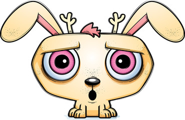 Surprised Little Cartoon Jackalope