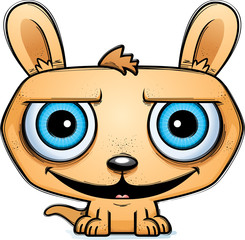 Happy Little Cartoon Kangaroo