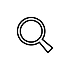 magnifier icon. Element of navigation for mobile concept and web apps. Thin line magnifier icon can be used for web and mobile