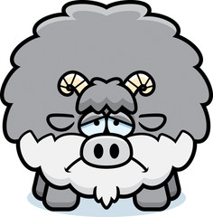 Sad Cartoon Goat