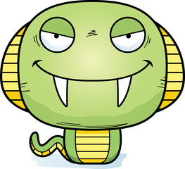 Obraz premium Evil Cartoon Cobra