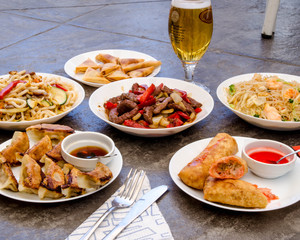 Asian eat food