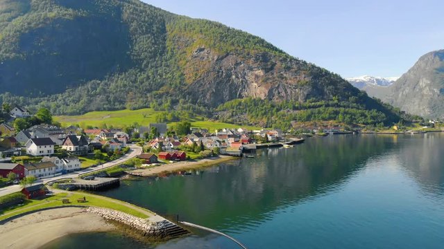 Aurland is a municipality in the county of Sogn og Fjordane, Norway. It is located on the south side of the Sognefjorden in the traditional district of Sogn. 4k Video taken with a drone
