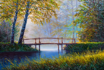 Oil painting landscape