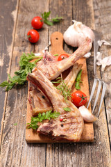 grilled lamb chop