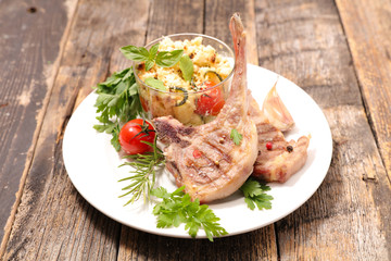 grilled lamb chop