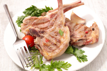 grilled lamb chop