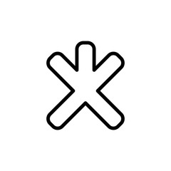 road mark icon. Element of navigation for mobile concept and web apps. Thin line road mark icon can be used for web and mobile