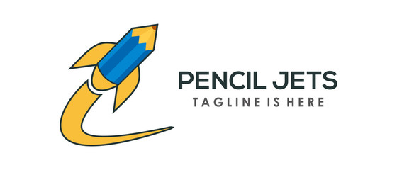 Pencil Jets Vector Illustration Design