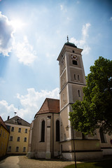 Obraz premium Parish church in Pfreimd, Maria Himmelfahrt