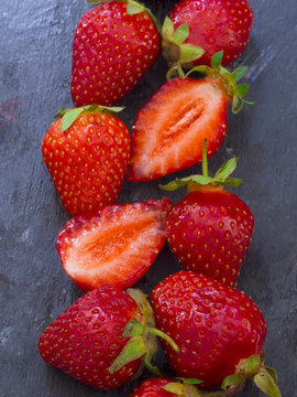 fresh and healthy strawberries