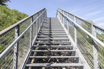 Metal and steel stairs