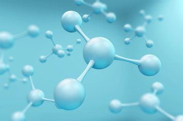 Science background with molecule or atom, Abstract structure for Science or medical background