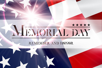 Memorial day vector design. Honoring all who served banner for the memorial day. Remember and Honor. - obrazy, fototapety, plakaty