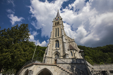 Vaduz cathedral in Liechtenstein