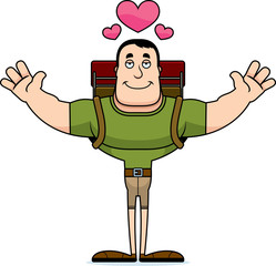 Cartoon Hiker  Hug