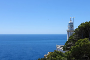 Fototapeta na wymiar Lighthouse at Cabo de la Nao, Costa Blanca, Spain