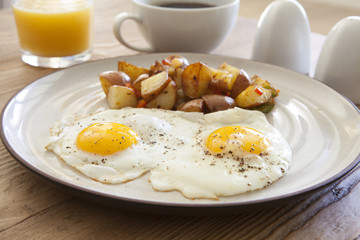 Fried Eggs and Hash Browns