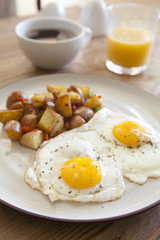 Fried Eggs and Hash Browns