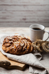 Sweet maple syrup bread