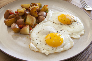 Fried Eggs and Hash Browns