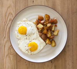 Fried Eggs and Hash Browns