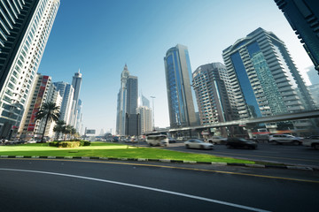 Fototapeta na wymiar Sheikh Zayed Road, Dubai, UAE
