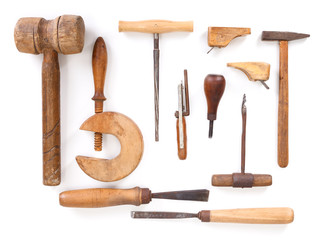 Violin maker work tools