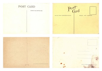 Original Vintage Backside POSTCARDS with space for Correspondence and Address