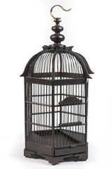 Elegant wooden bird cage