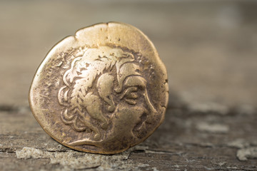 Statère or, monnaie gauloise 
