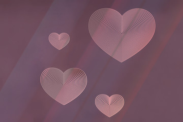 background with hearts, place for text