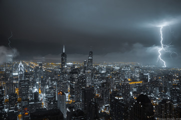 storm over the city